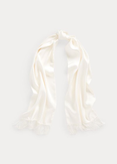 Women's Ralph Lauren Fringe Silk Twill Scarf | 869052CIG